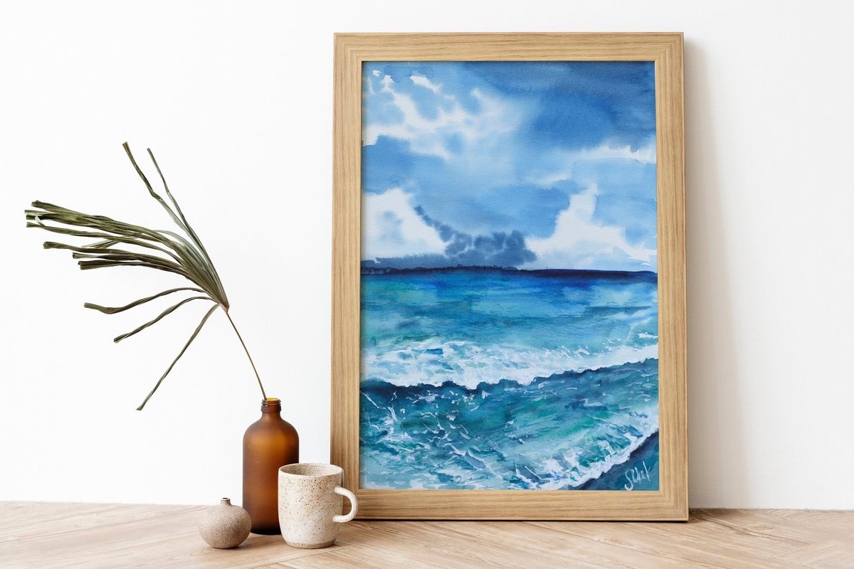 NatalyMak2's tweet photo. Puerto Rico Beach Painting
#PuertoRico #BeachPainting #Seascape #Originalart #Watercolor #WaveArtwork #Abstract #WallArt 10x8'' by NatalyMak https://t.co/et3M9g6D7i #nautical https://t.co/sXhXQoaqQ1