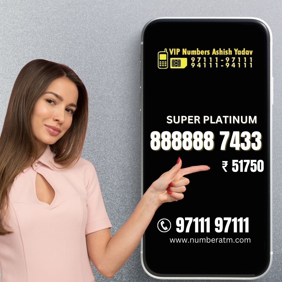 VIPNumberATM's tweet image. Super Platinum
8888887433
INR 51750 Only

Call now
9711197111
9411194111
India's largest and most trusted VIP numbers Service Provider.
numberatm.com

#vipnumber #vipnumberstore #vipnumbersforpunjab #fancynumberplate #luxury #fancymobilenumbers #numberatm #ashishyadav
