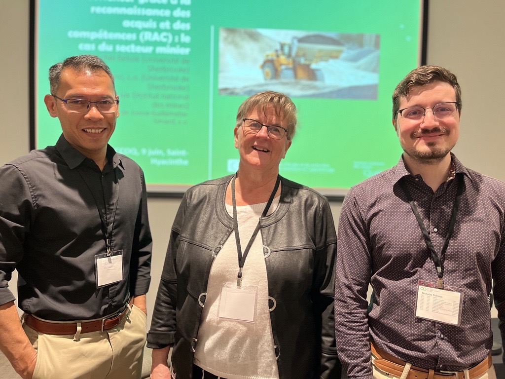 La conférence « Se réorienter grâce à la reconnaissance des acquis et des compétences (RAC) : le cas du secteur minier » dans le cadre de l'OCCOQ - Ordre des conseillers et conseillères d'orientation du Québec est présentement en cours!
 #RAC #conference #colloque #OCCOQ