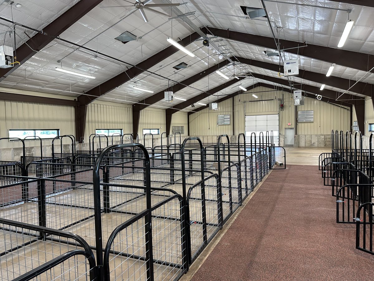 The 9,600 square foot Ag Barn for Calumet Schools will have animals inside in less than two weeks!

@CalumetK12