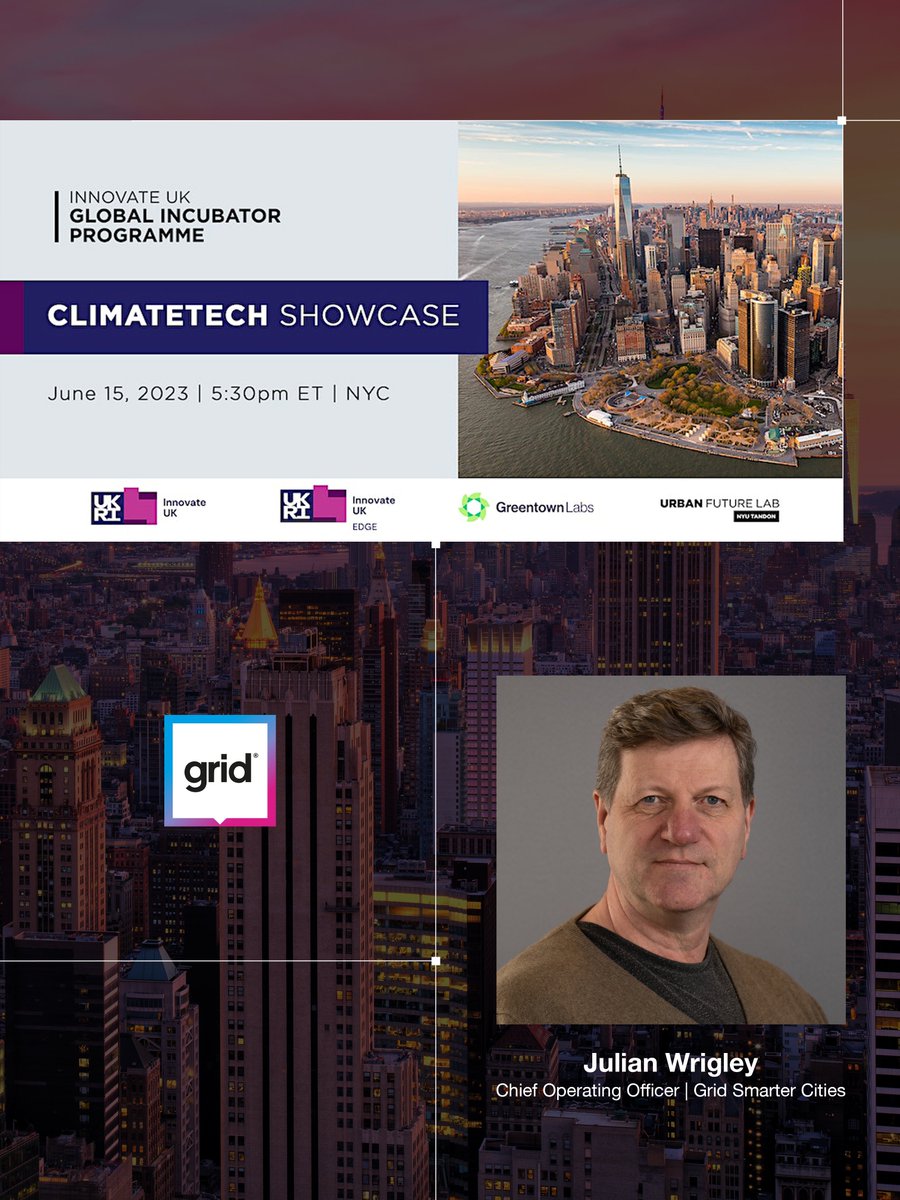 Final Showcase of the Global Incubator Programme US Edition next week. Meet our COO Julian Wrigley as we join @DodonaAnalytics @Electricmiles1 @h2gopower @ISBGlobalWR1 @SylveraCarbon @teknobuilt Register here lnkd.in/eSm_dych @innovateuk @GreentownLabs @UrbanFutureLab