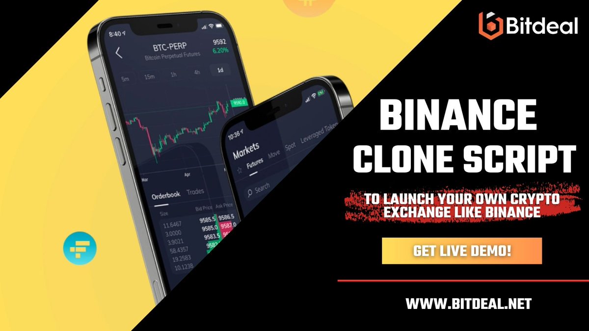 bitdeal001's tweet image. Build a successful crypto exchange brand with Bitdeal&apos;s Binance Clone Script. Customize the platform to suit your business requirements and provide traders with a seamless and intuitive trading experience.
Tap to reach us &amp;gt;&amp;gt; bit.ly/3C0xdSi

#bitdeal #binanceclonescript