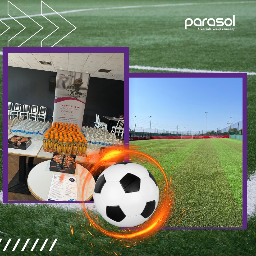 We’re taking our teamwork skills from the office to the football field! Join us as we kick the competition to the curb at the <a href="/SellickGroup/">Sellick Partnership</a> Partnership Midlands Charity Football Tournament ⚽️ #ParasolPlaysForACause