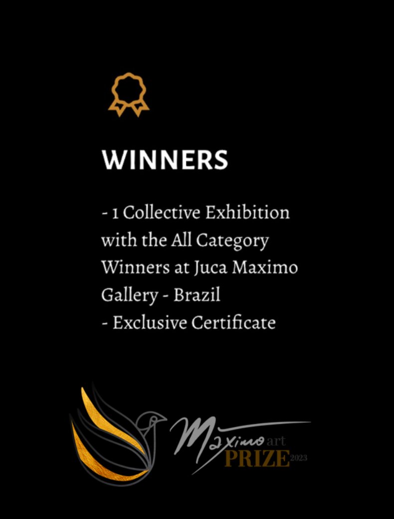 THE PRIZE that takes YOUR WORK, ART and NAME for NEW YORK, BRAZIL and TIMES SQUARE DISPLAY.
Submit at maximoartprize.com

#callofartists #callofentries #artprize #artcompetition #artistopportunities #artcompetitions #opencall #opencallforartists #artaward