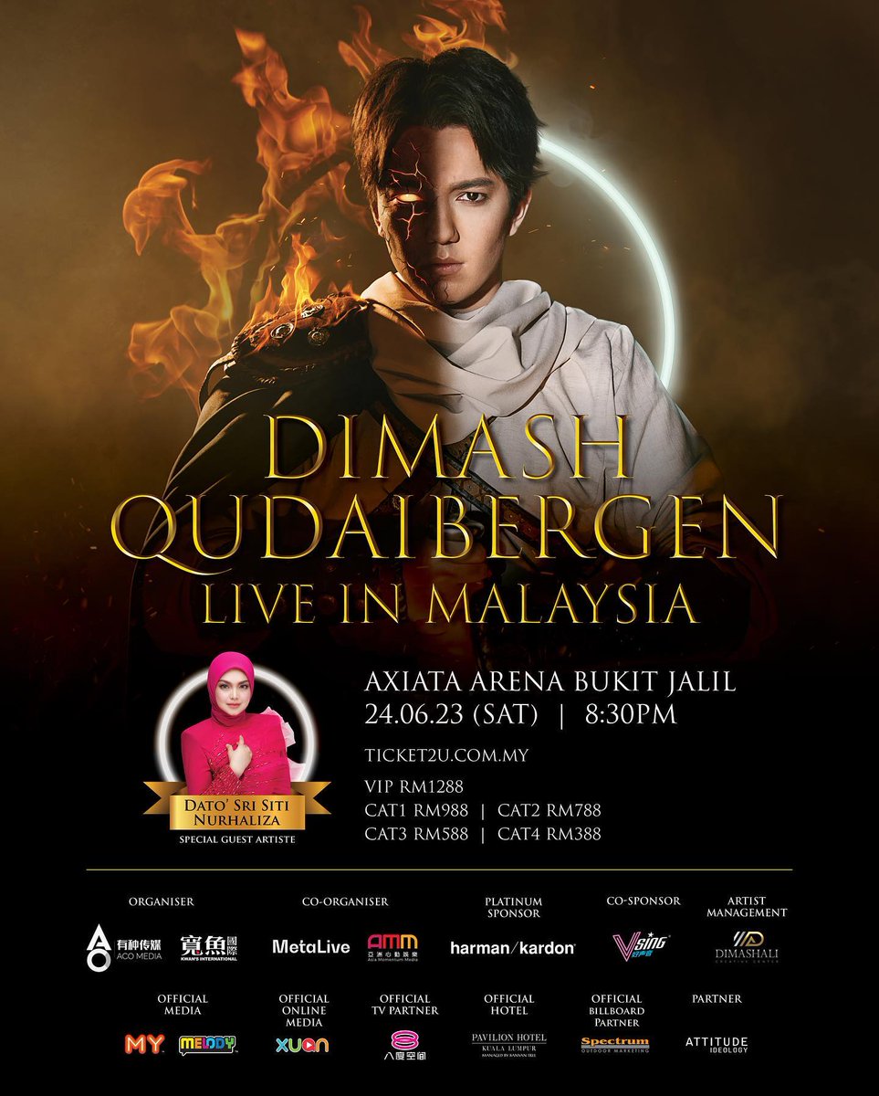 dimash_ID's tweet photo. What exciting news for South East Asia

The amazing &amp; beloved Dato' Siti Nurhaliza @CTNurhaliza11 will be a guest at Dimash's Stranger concert

Dato' Siti is a legendary Diva of South East Asia
Dears in Indonesia are soo happy to hear this news

Tickets: https://t.co/qKPyhZhKlr https://t.co/XRwWzZ0h4x