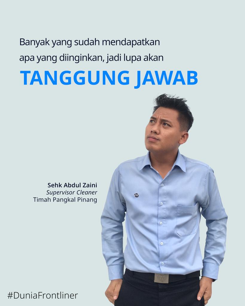 Selamat malam semua! Gimana menurut kamu quote dari Zaini? Jangan lupa akan tanggung jawabnya ya! Share ke mimin quote versi kamu 😁
#DuniaFrontliner #Quotes