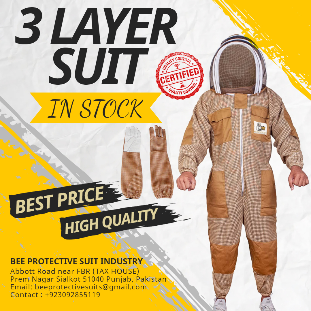 BeeProtective's tweet image. Waleed here BEE PROTECTIVE SUIT Company.
We are a manufacturer and exporter of beekeeping protective clothing and will supply our clothing worldwide. Our suits are 100% sting proof, no chance of bee stinging our clothes and one year warranty.
Looking forward to get your reply!