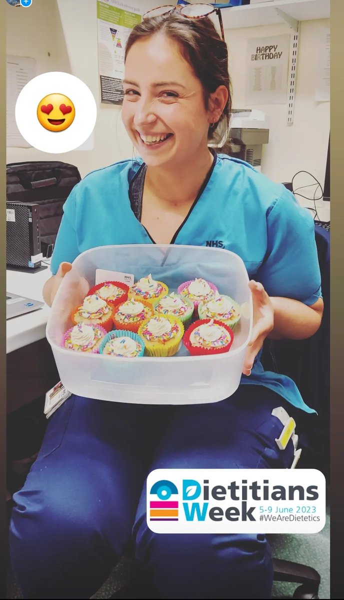 Dietetics week cups cakes courtesy of @mhari_johnston @NHSL_Dietetics #DietitiansWeek2023 #cupcakesforall