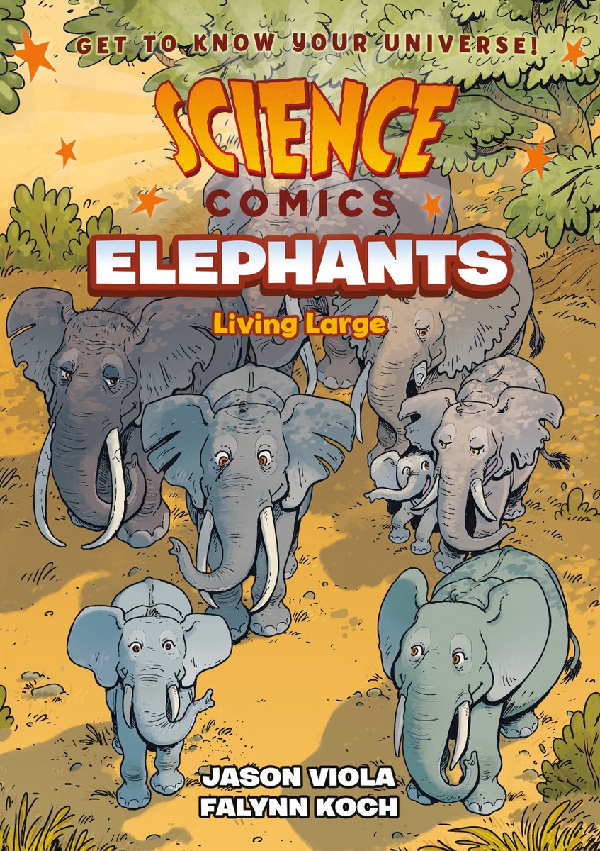 I've written another volume for the Science Comics series - about ELEPHANTS!!! With absolutely gorgeous art by @FalynnK, the book is full of facts and feels, and it's now available for pre-order! #ScienceComics

us.macmillan.com/books/97812502…