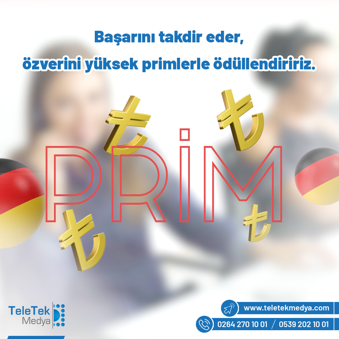Eğer ana dil seviyesinde Almanca biliyorsan, güzel bir kariyer için başvuru yapmanın tam vakti!
teletekmedya.com/isbasvuru/

🔹Kademeli maaş sistemi ile yüksek kazanç
🔹Hafta sonu (Cumartesi-Pazar) tatili
🔹Keyifli çalışma ortamı
🔹Özel Sağlık Sigortası

#teletekmedya #çağrımerkezi
