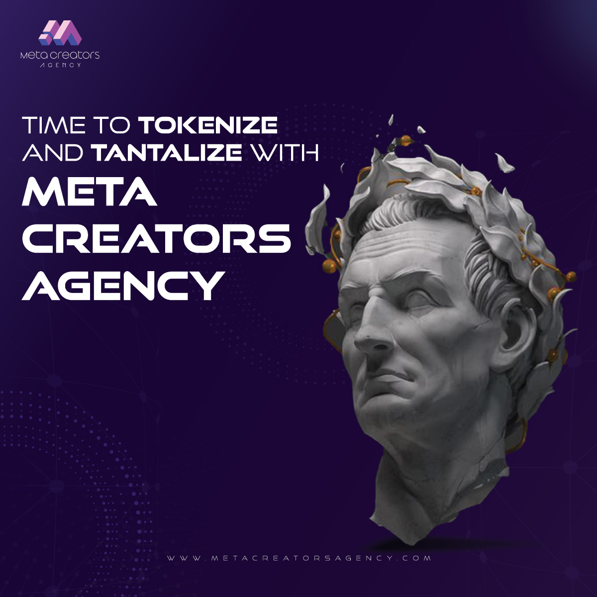 Make your #NFT timeless with #MetaCreatorsAgency. 

At Meta Creators Agency, we specialize in the art of tokenization, turning your artistic creations into one-of-a-kind NFTs. 

#metacreatorsagency #nfts #blockchain #web3 #defi #nftcommunity #web3revolution #blockchaintechnology