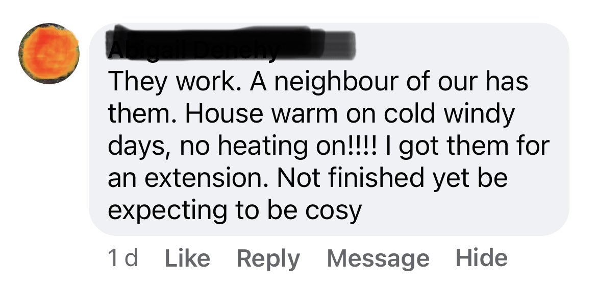 clayblock_ie's tweet photo. One of the great things in our culture, is that we talk to people. This comment proves that. We also have enough experience with bad homes so we are keen to spend our money the right way https://t.co/1fgJwx3BMs https://t.co/tTHNqGqTQB