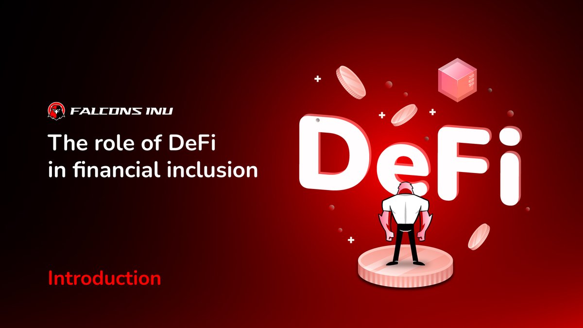 Celebrating the Power of #DeFi in Financial Inclusion! 🎉✨ Join the movement towards a more inclusive and accessible financial system. Together, let's break barriers and empower individuals worldwide. 

#DecentralizedFinance #EmpoweringChange #Falconsinu #memecoin #Binance