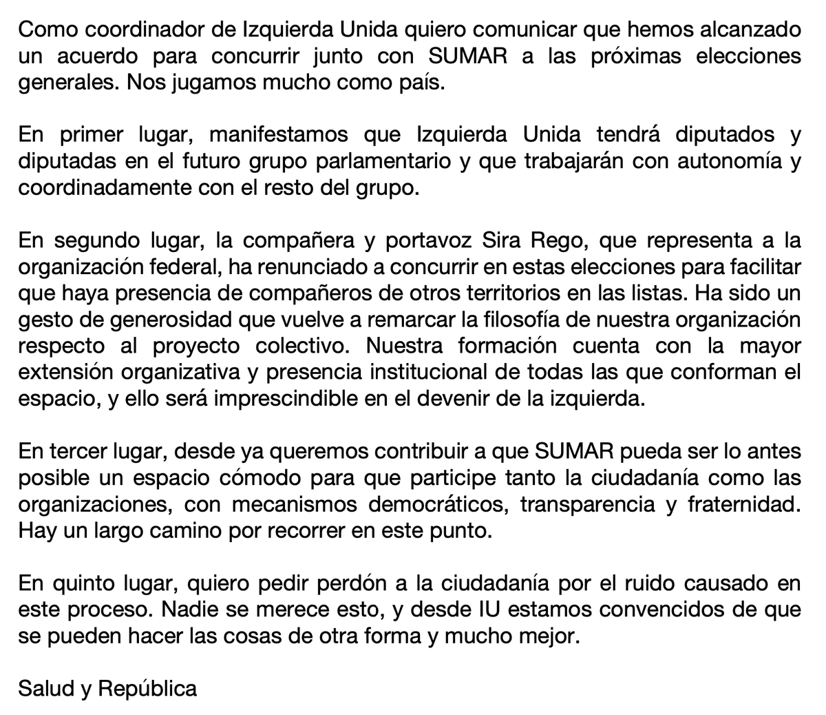 agarzon's tweet photo. Sobre el acuerdo con SUMAR: https://t.co/Upkp6ovE6o