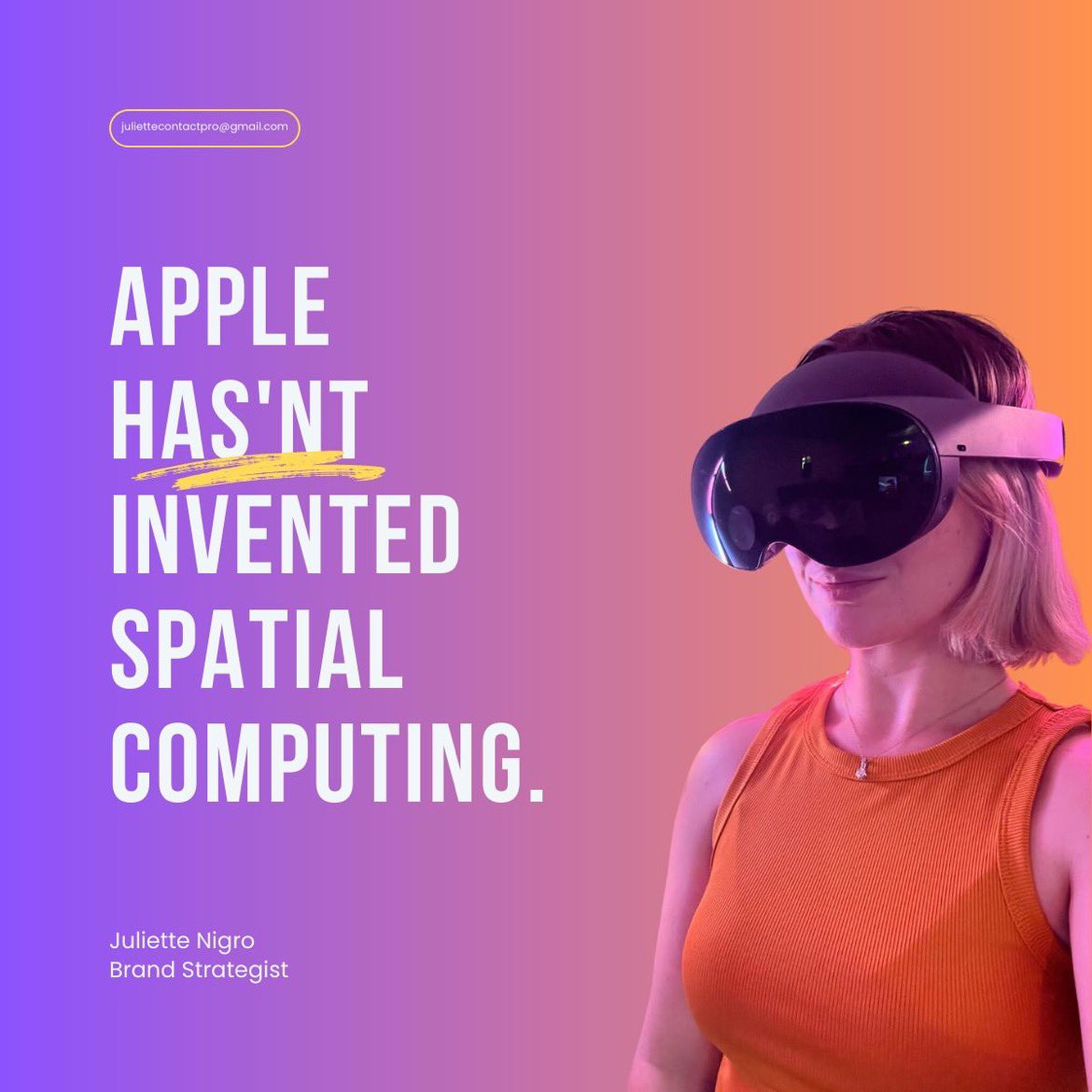 It's great to see how @Apple will impact #XR industry, but let's not leave the pioneers in the shadows, I think of @magicleap, @lenovofr, @MetaQuestVR, @htcvive, Lynx created by @stanlarroque 🇫🇷, and a lot more...

#applevisionpro #mixedreality
