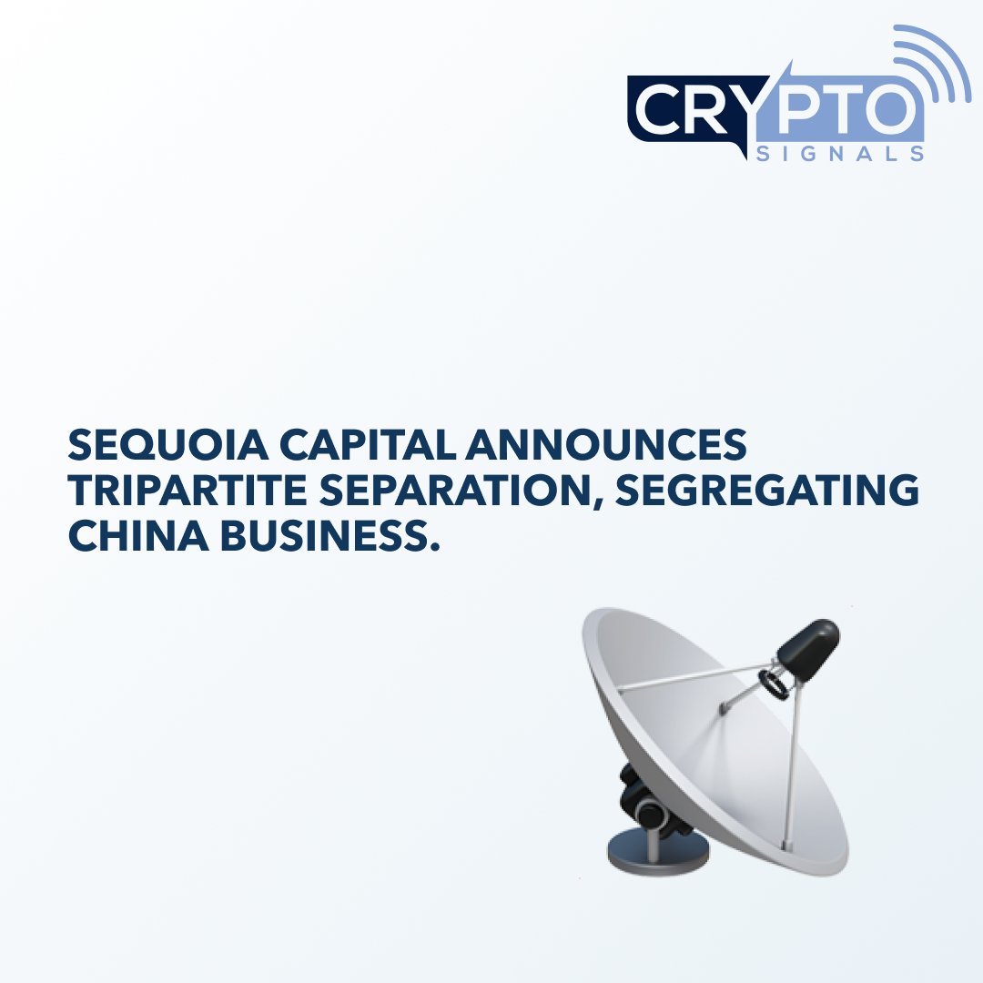 In a strategic reshuffle, Sequoia Capital unveils a three-way split aiming to isolate its China business. This move underscores the changing dynamics of global business amid geopolitical complexities.

#SequoiaCapital #BusinessNews #GlobalMarkets