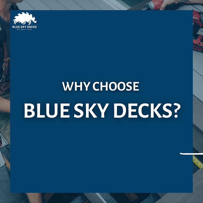 BlueSkyDecks's tweet image. We specialize in creating personalized decks that stand out. Why settle for ordinary when you can have extraordinary? Choose Blue Sky to elevate your outdoor living space!

Set up your discovery call today!👇
#CustomDeckDesign BlueSkyDecks
