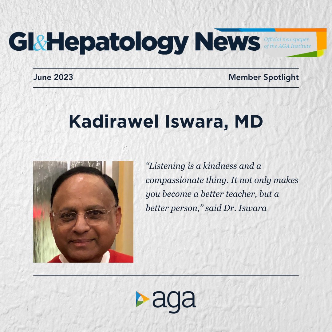 Our June Member Spotlight Column features Dr. Kadirawel Iswara!

ow.ly/mI5b50OGMRc #GITwitter
