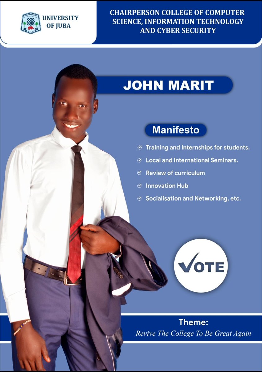 As the philosophers of our fortunes have always said; "Leadership is not about being in charge, it's about being of service." - Robert Greenleaf. 

Therefore; allow me to start the service, lead you with clear conviction and help make this University GREAT AGAIN. Thank you!
#SSOT