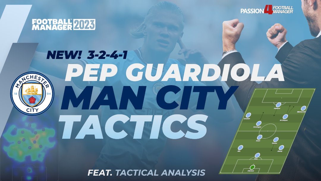 Try This Pep Guardiola 3-2-4-1 Football Manager 2023 Tactic