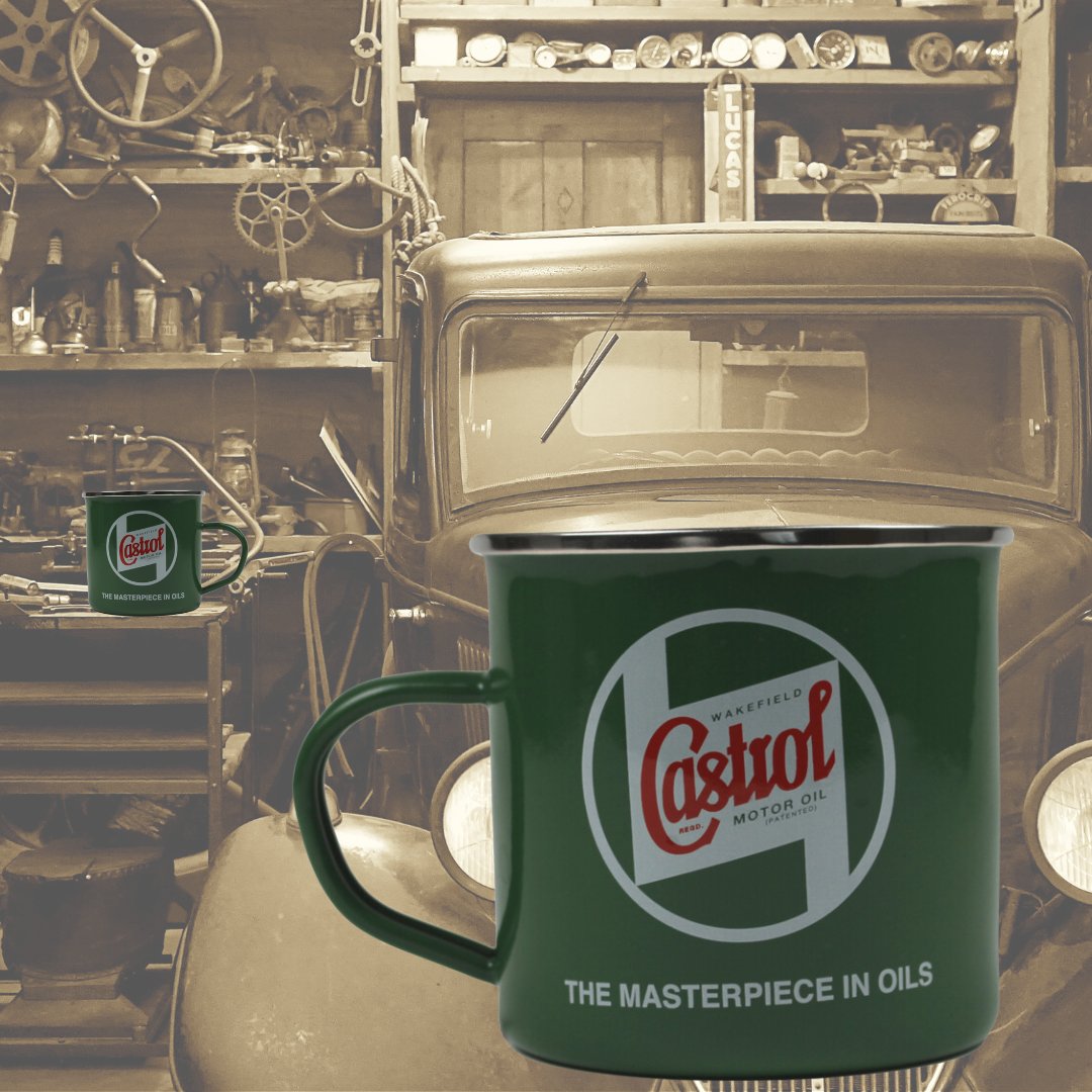 kandmcitroen's tweet image. 🎁 This Father's Day, give your dad a gift he'll use every day. Our Classic Castrol Tin Mug is perfect for any car enthusiast. Stylish and practical, it's a great addition to any coffee break. Check it out at K&amp;amp;M today! 🎁☕ 
#FathersDay  #ClassicCastrol