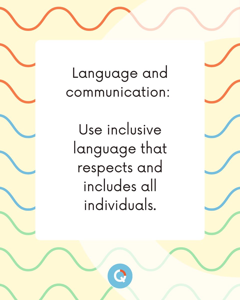 Here are some tips to increase inclusivity!

#beinclusive #equality #pridemonth #allarewelcome #mentalwellness #therapyworks #emotionalwellbeing #therapyiscool #itsokaynottobeokay #negativethoughts #psychotherapist #emotionalwellness #traumainformed #mentalhealthisimportant