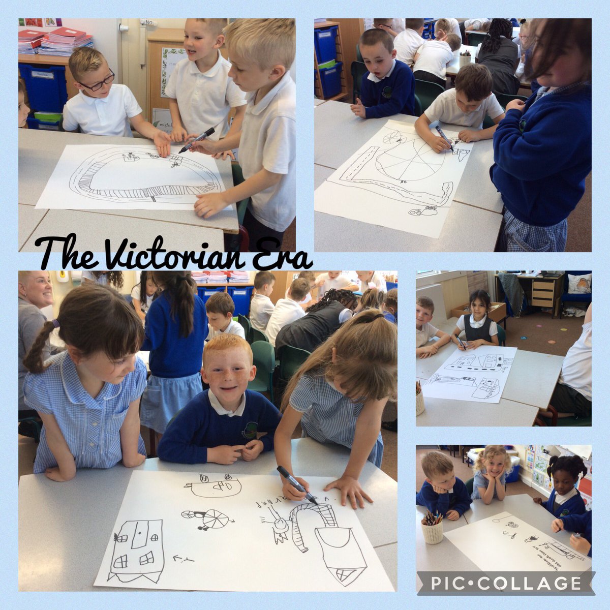 MissU_Robins's tweet photo. Robins watched a video about the Victorian era this afternoon. They worked brilliantly in groups to record what they found out. They were particularly interested in the penny farthing bicycle! #RPIS 🌟 https://t.co/HFywPurbn5