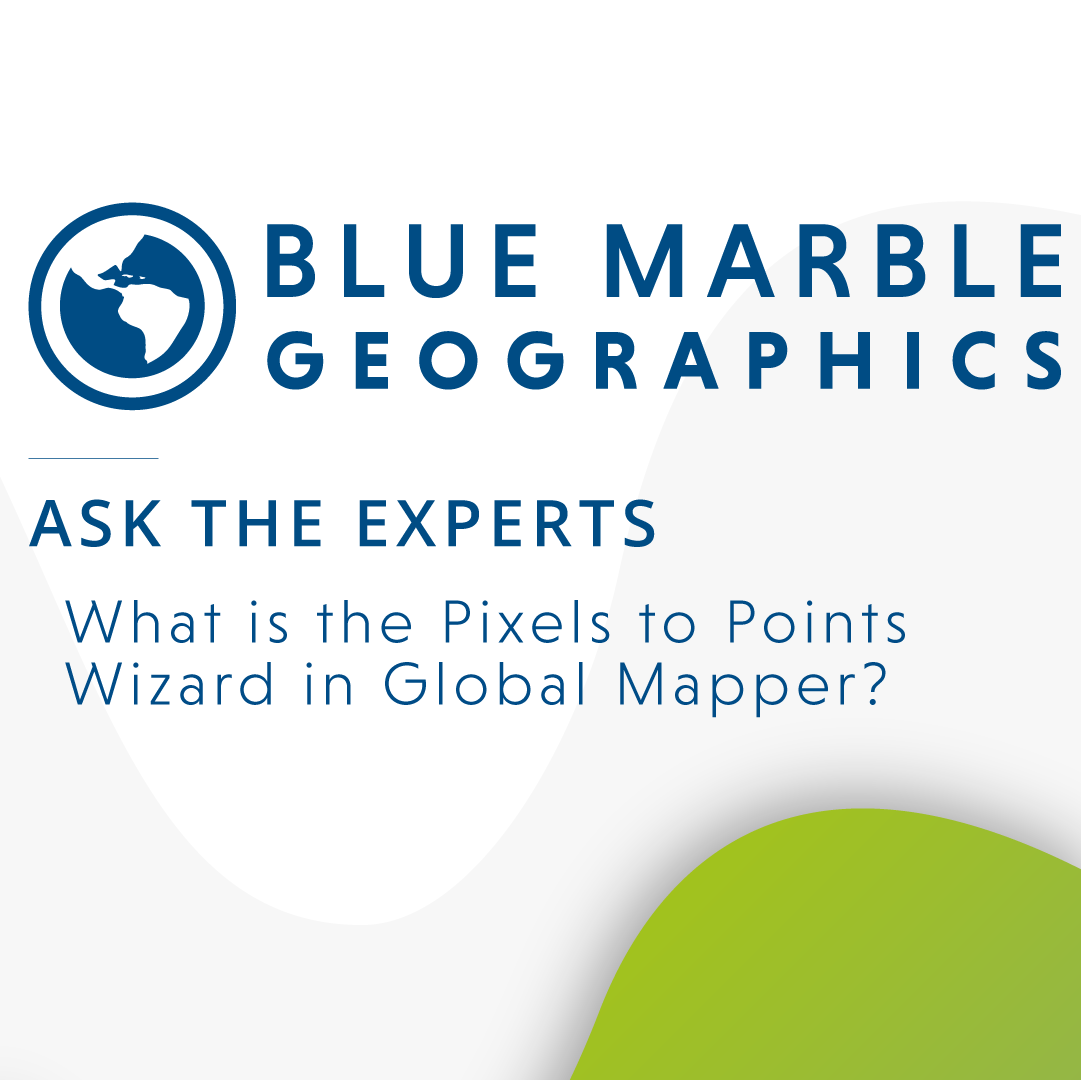 global_mapper's tweet photo. This short video tutorial demonstrates how to use the Pixels to Points Wizard in #GlobalMapper. Watch and learn: https://t.co/aL7tkv9IC7 https://t.co/XC2tSvo5e2