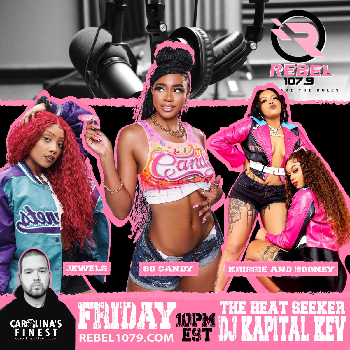 Every Friday Night Tune In To  rebel1079.com  10p EST❗ Featuring music by 💎 Jewels  <a href="/RealSoCandy/">RealSoCandy</a> Krissy and Boonie and MORE💎❗