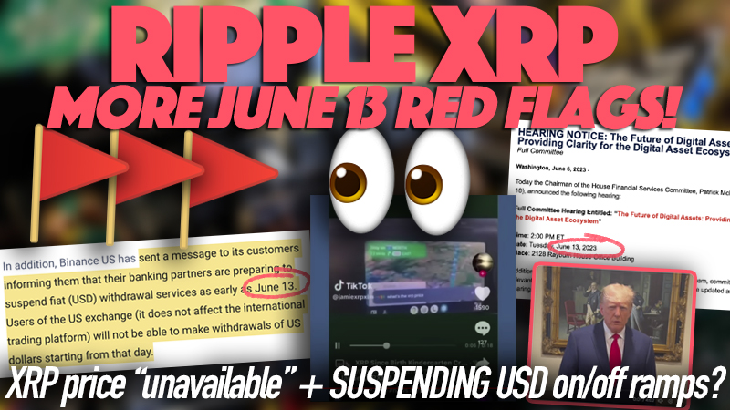 The $USD on/off ramp suspension in conjunction with "#XRP price won't be available" may have some ties...
More reasons for us to be paying attention to JUNE 13th. 👀👀👀👀👀
#XRPcommunity #Ripple $XRP
📺 WATCH: youtu.be/B9_AJKLSpg0