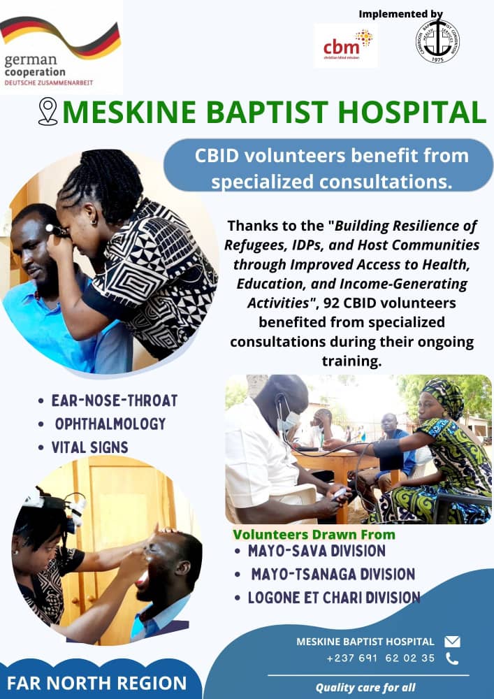 CBCHSORG's tweet photo. Thanks to the "Building Resilience of
Refugees, IDPs, and Host Communities
through Improved Access to Health, Education, and Income-Generating
Activities" project, 92 CBID volunteers benefited from specialized consultations during their ongoing
training.
#BMZ #CBM #CBCHS https://t.co/AvpDZYArFm
