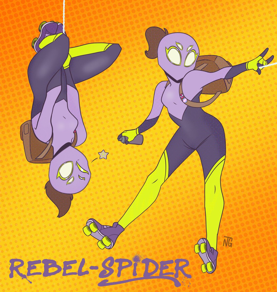 NateTheGrump's tweet photo. Had to stop everything and make my spider sona #SpiderManAcrossTheSpiderVerse #SpiderMan #spidersona https://t.co/pEWueyzveb