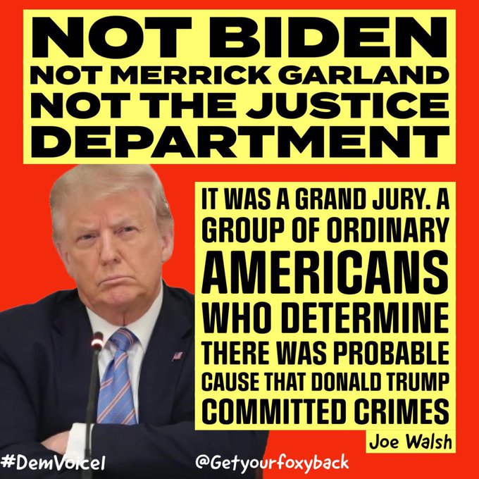 American citizens looked at the evidence and indicted Trump. I have been on a Grand Jury twice.After the prosecutor presents their case they leave the Grand Jury room. And the members decide if there is enough evidence to indict or not. We had a few No True Bills. Where we…