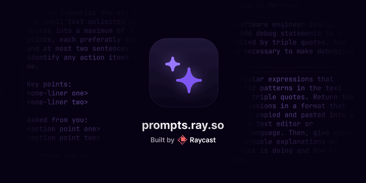 Raycast tweet media
