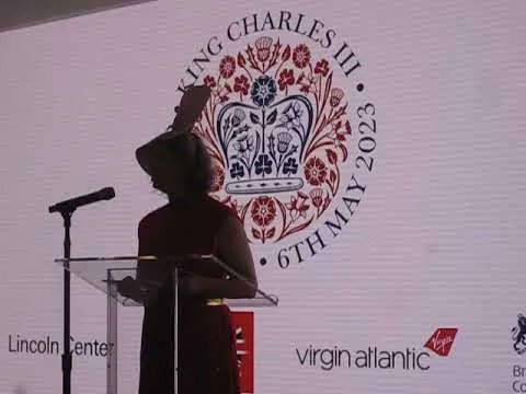 Manhattanpeachy's tweet photo. #RoyalPeachy @ukinnewyork @ewadesmith @Tusnik #UKinUSA #EmmaWadeSmithOBE #BritishConsulateGeneral #NewYork British Consulate General New York Celebrates the Coronation of King Charles III a https://t.co/Ku3oEaoTaK https://t.co/vDVr4Q7d14