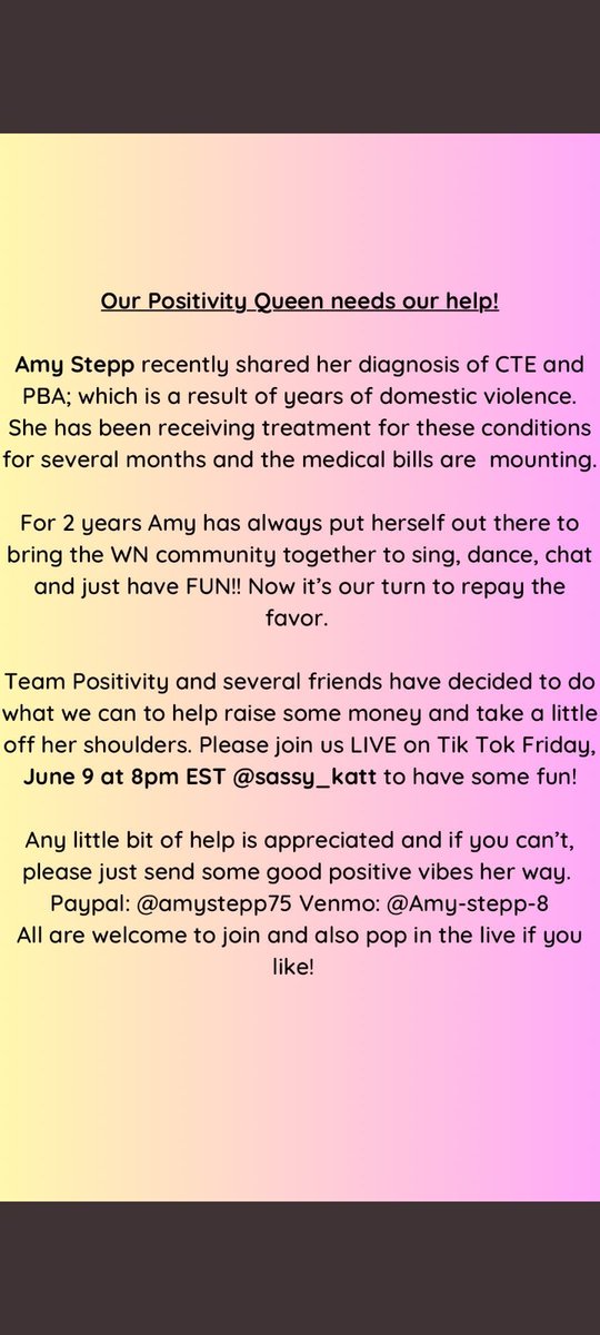 terryjean915's tweet photo. TONIGHT! Let's all do whatever we can to help out beautiful friend ! #TeamPositivity π€π«Άπ€π«Άπ€π«Άπ€π«Άπ€ https://t.co/bc24eedgbq