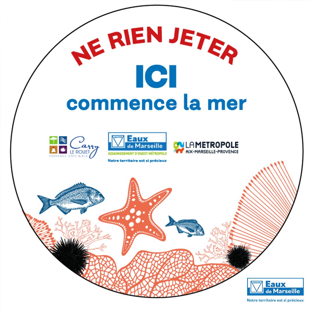 #PEDAGOGIE🌊Les  caniveaux ne sont pas des poubelles ! 🚫La SAOM lance l’opération “ICI COMMENCE LA #MER” en partenariat avec la ville de Carry-le-Rouet pour #sensibiliser le grand public à la #préservation de l’#eau et du milieu marin. ▶urlz.fr/mfSd
