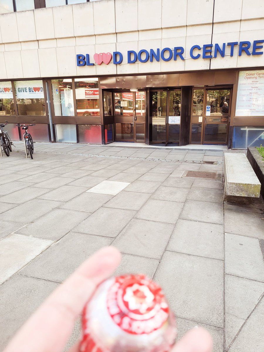 Blood donation No
 81 ✅️ 
The countdown to 100 is on. 

Today's post-donation treats were 1 Tunnocks teacake AND 1 2 finger kit kat

#IfYouCanYouShould #GiveBlood @givebloodscot #HelpSaveLives