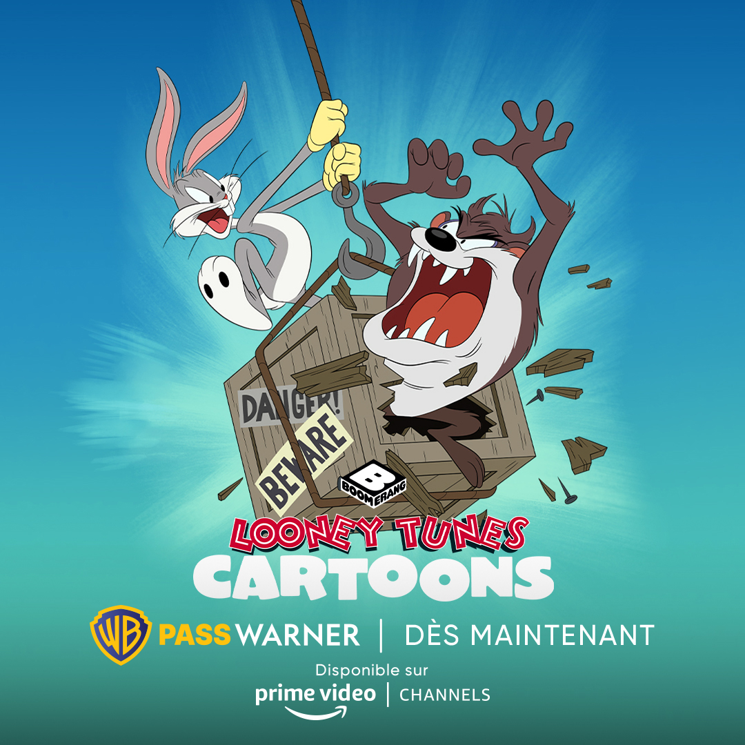 Ne manquez pas la nouvelle saison inédite des #LooneyTunesCartoons et faites le plein d'aventures hilarantes ! Le week-end à 15h sur #BoomerangTV à retrouver sur le #PassWarner, sur @PrimeVideoFR channels ! 
#Boomerang, le rendez-vous des stars pour toute la famille.