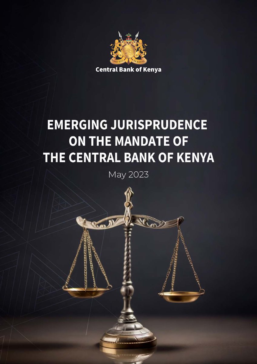 The report on Emerging Jurisprudence on the Mandate of the Central Bank of Kenya can be downloaded at centralbank.go.ke/wp-content/upl…