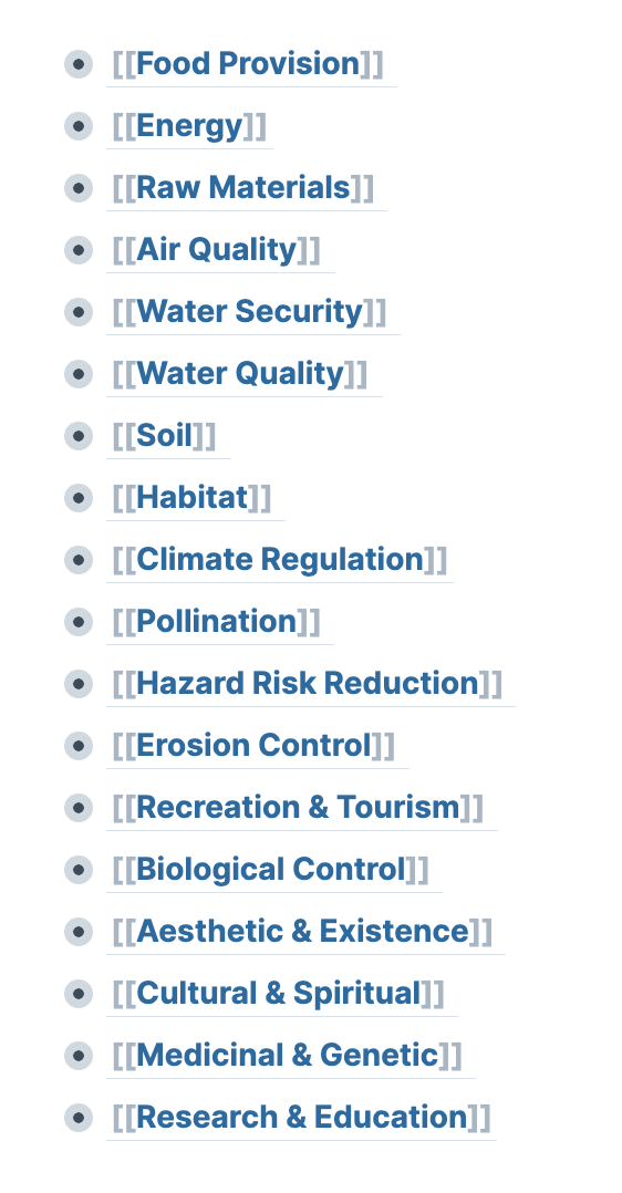tmoindustries's tweet photo. here is the full list of the 18 #ecosystemservices we looked at (the #basinStack #CoreBenefits have 20+ with some additions focused on real estate specifically) https://t.co/CyJYikmtjt