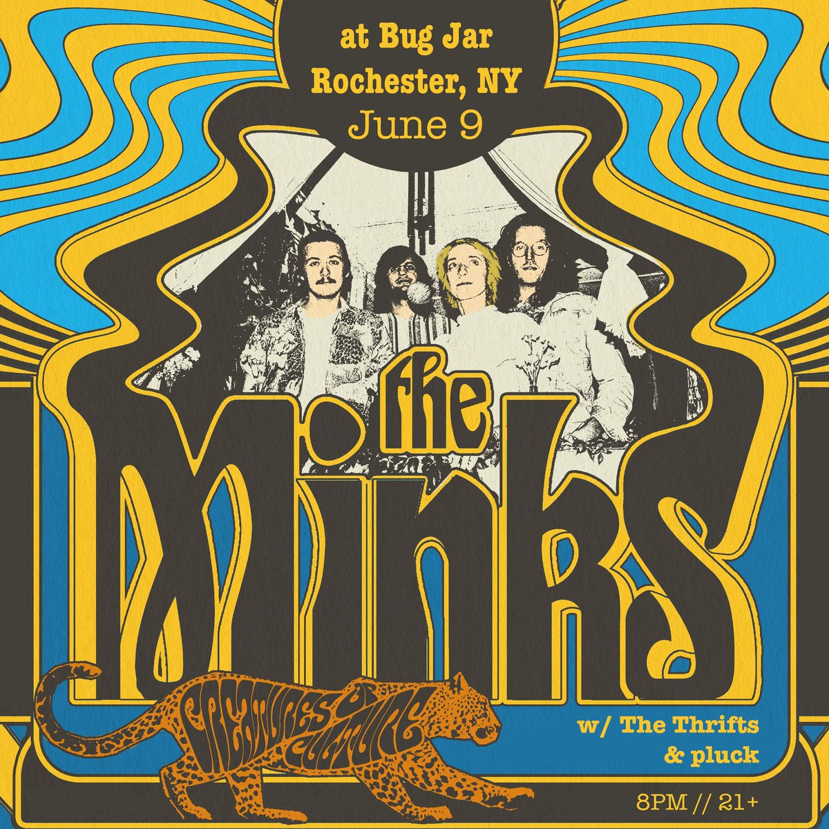 bugjarshows's tweet photo. Bluesy Psych Rock headliner w/ garage rock &amp; bubble grunge opening acts, tonight at 8pm #tgif #bugjar #nightlife #events #livemusic #rochesterny @NYStateMusic @roccitymag https://t.co/BAlbkM6pdc