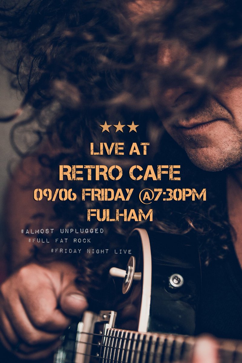 Rocking live tonight at Retro Cafe, Munster Road #Fulham #SW6🎙Almost #unplugged #RockNRoll starts @ 7:30pm with @G_g_t_S #live #retrocafebar #londonlive  #livetonight #livemusic #London #londonmusic #londongig #FridayNightLive