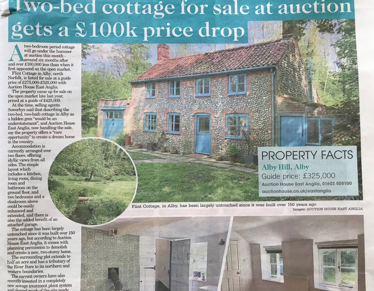 ‘Hidden gem’ unspoilt cottage for sale, ‘with planning permission to demolish and create a new, two-storey home’.  This seems a sad waste of a sweet old cottage.  If you want a new house maybe buy or build a new house without demolishing a sweet old cottage! 🏡 #retrofirst