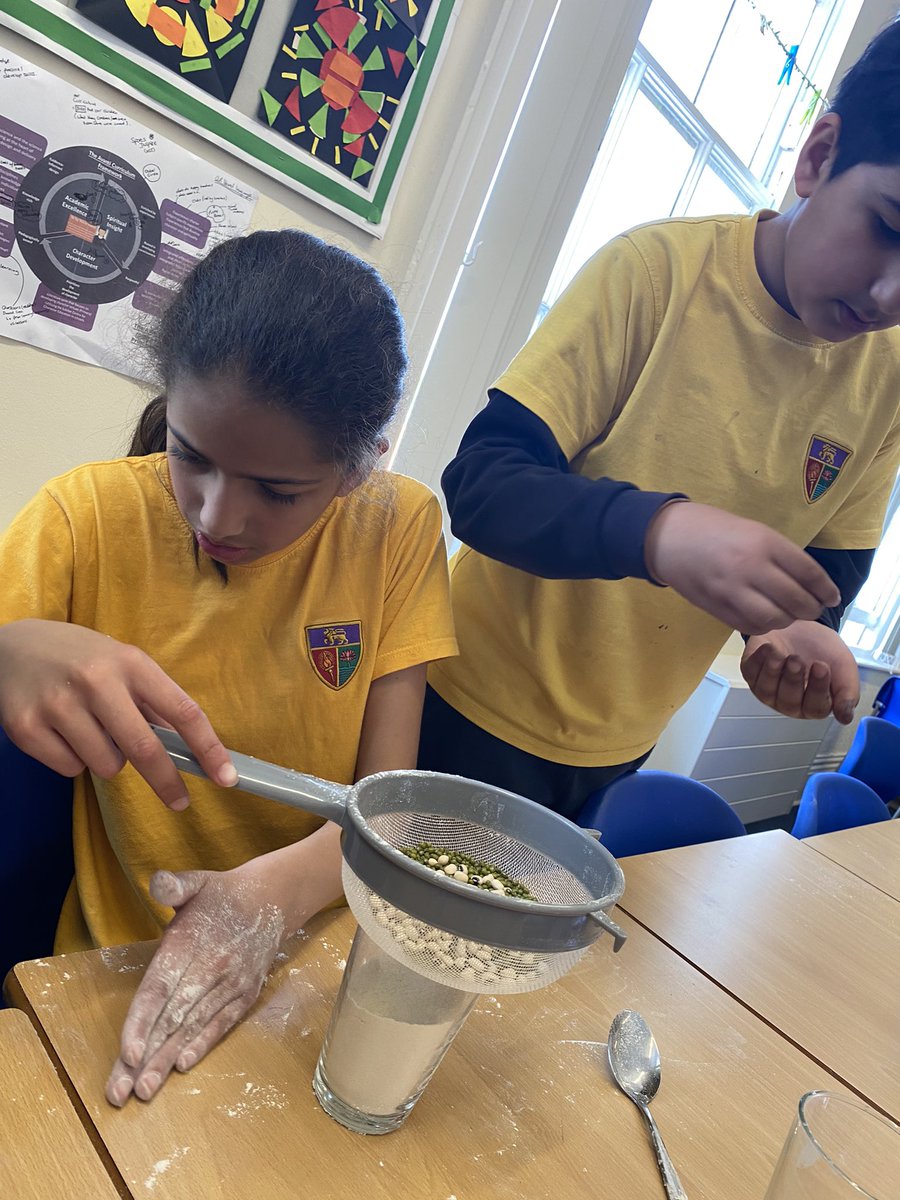 Today, Year 5 Sharks are learning about separating materials through various means, such as sieving and evaporation. #science #educationalexcellence @KrishnaAvantiPS