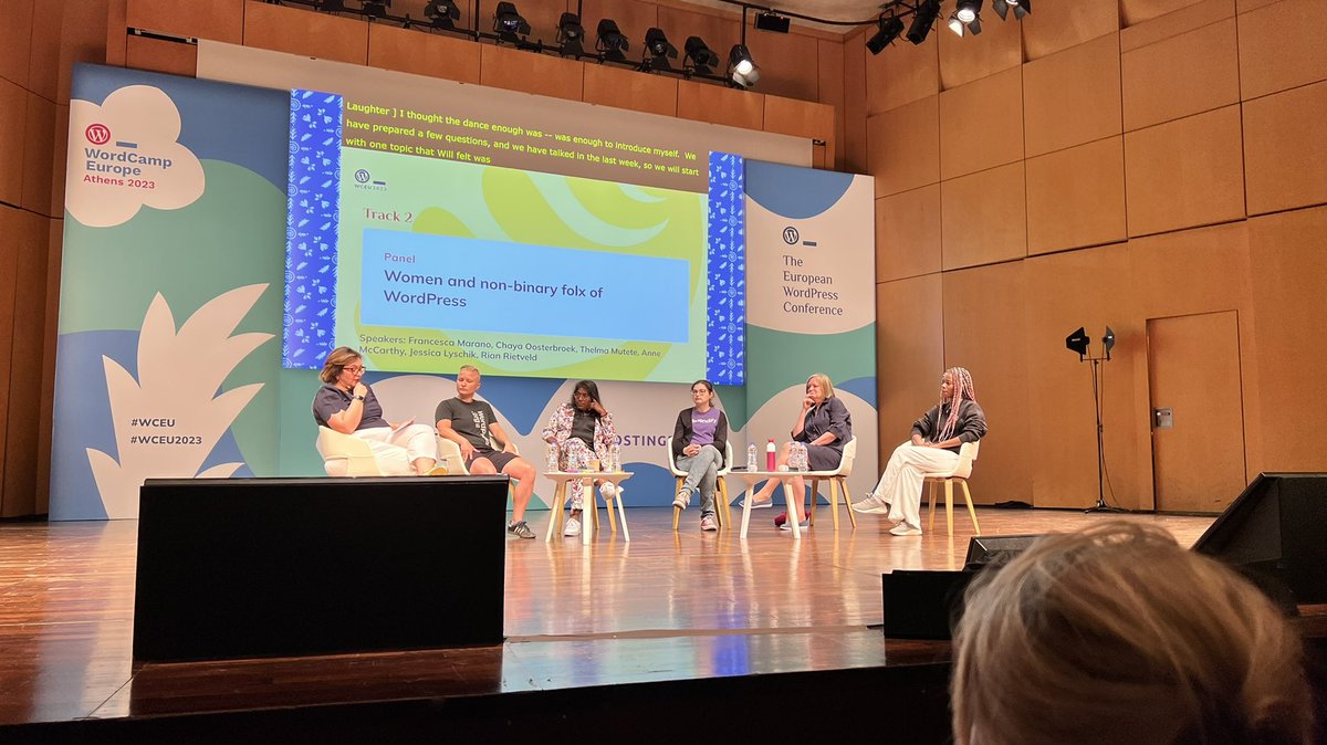 6 amazing folxs are on stage speaking about their struggles and achievements! 

#WCEU #WCEU2023