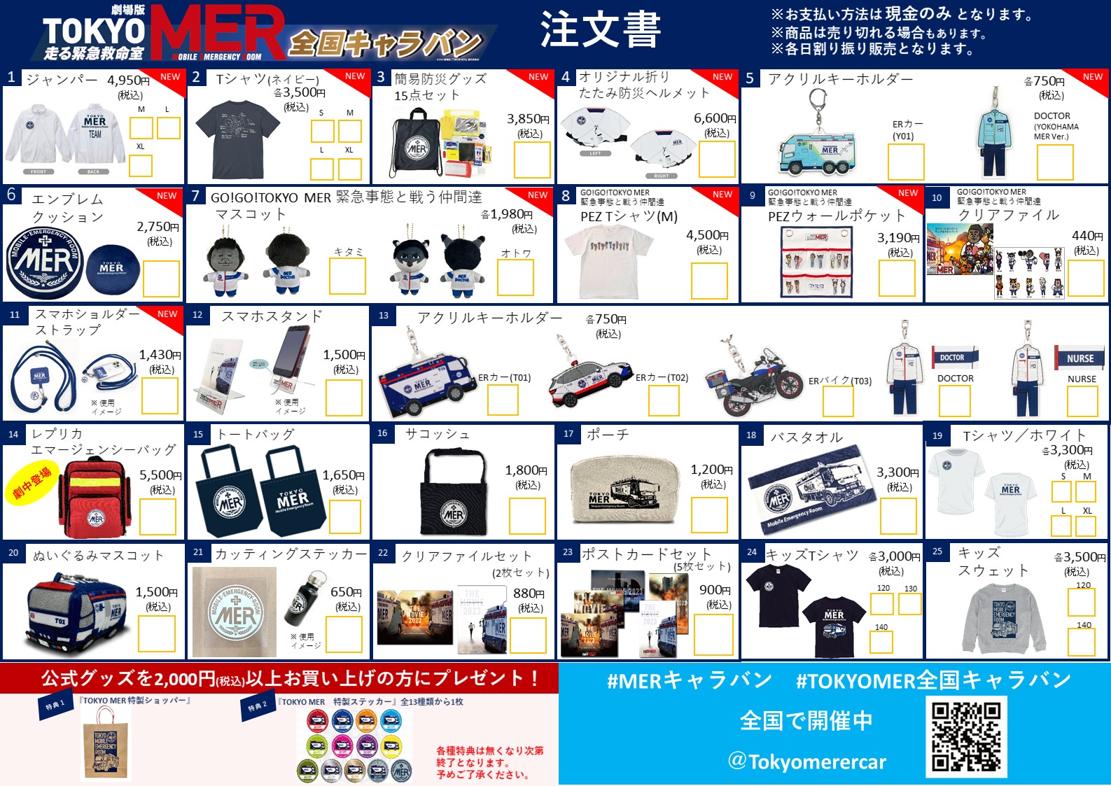 劇場版 TOKYO MER～走る緊急救命室 全国キャラバン グッズ セット