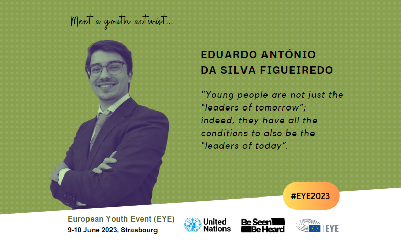 Our final @Europarl_EYE #Youth activist feature interview is with Eduardo António da Silva Figueiredo, one of three members of @UNODC YouthLED Integrity Advisory Board that delivered a workshop on Youth Against Corruption at #EYE2023
▶️unric.org/en/european-yo…