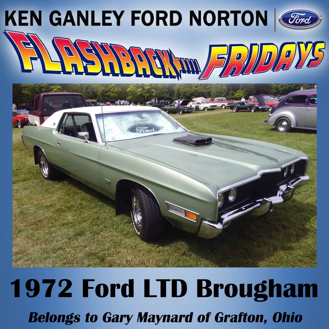 #FlashbackFordFriday 
Check out this 1972 Ford LTD Brougham that belongs to Gary Maynard of Grafton, Ohio! 
#KenGanleyFordNorton #FlashbackFordFriday #VintageVehicles #FordLTDBrougham