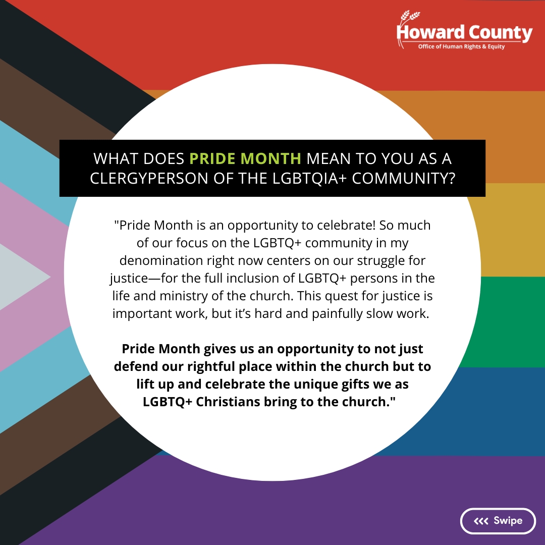 HCOHRE's tweet photo. #HumansOfHowardCounty
Reverend Angela Wells (she/her) is a queer, white, bilingual (Spanish & English), ordained United Methodist (UM) pastor.
Learn more about her on our IG at https://t.co/keJ4uxHii0. https://t.co/3h50wSC5lC